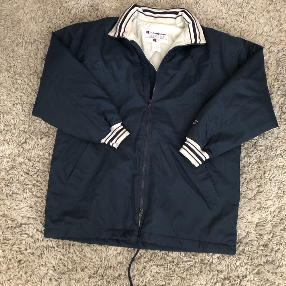 Vintage champion quilt lined windbreaker men’s L